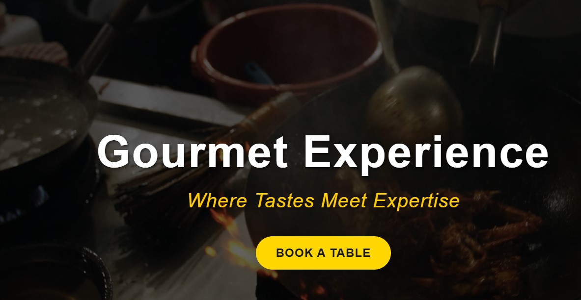3D Restaurant Website